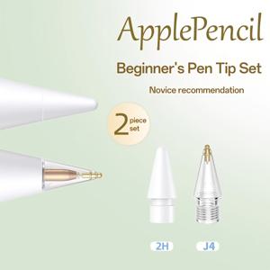 TEMU Apple Pencil Pro 팁, 2세대 및 1세대 팁, 내마모성 팁, 펜슬 스타일 니들 튜브 정전식 팁