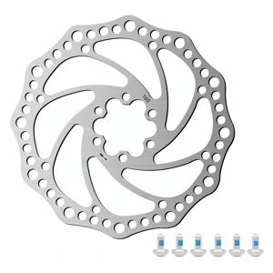 TEMU 140mm/160mm 자전거 디스크 로터, 자전거 디스크 디스크, 볼트 6개 포함, 로드 마운틴 바이크 BMX MTB용