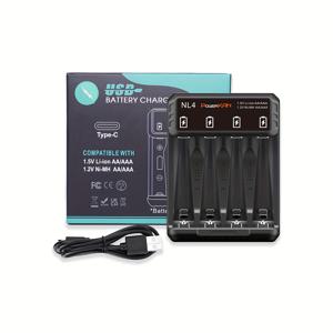 TEMU 1개 PowerKAN AA AAA 배터리 USB 충전기, 가정용 필수품, 4개의 AA 또는 AAA 충전지 개별 충전 가능, 5V/2A 입력