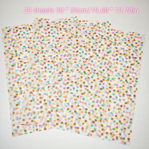 TEMU 25매 물방울 무늬 선물 포장 티슈, 20''X 14'' 사이즈, 부활절 선물, 결혼식, 휴일 선물, 생일 선물, 꽃다발, 신발, 의류 포장 및 선물 가방 채우기에 적합