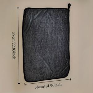 TEMU 1개 초대형 40x60cm(15.75x23.62인치) 울트라 흡수 마이크로화이버 차량 타월 - 슈퍼 소프트, 빠른 건조, 스크래치 방지, 자동차 세차 및 가정용 청소용, 부드러운 질감 디자인 | 고흡수성 원단
