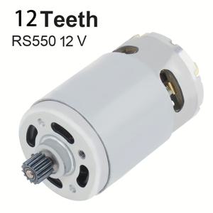 RS550 모터 12V/21V 전동 드라이버 모터, 12톱니 고토크 기어박스 모터