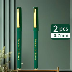 TEMU WQN 2/5/8개입 고품질 그린 젤 펜 (0.7mm 녹색 잉크), 캘리그라피 연습, 사무용 메모, 회의 및 신학기 시즌에 적합