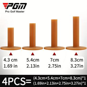 TEMU 4개입 골프 타격 매트 고무 골프 티, (1.7인치 + 2.13인치 + 2.75인치 + 3.27인치) * 1, 골프 텐던 티, 내구성 향상 저항 감소 골프 티, 골프 코스 추가