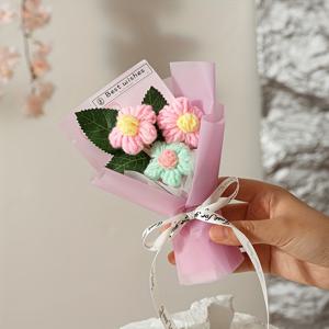 TEMU 1개 창의적인 버블 시뮬레이션 부케 및 선물 가방, 친구, , 어머니를 위한 발렌타인데이 선물 및 졸업 시즌 선물로 적합