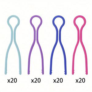 TEMU 40/80개 플라스틱 보빈 실 클립 - 다양한 색상 재봉틀 액세서리, 실 떨어짐 방지용 스크류 클립, 뜨개질 및 공예용, 다목적 멀티클립, 컬러풀한 소품 정리기