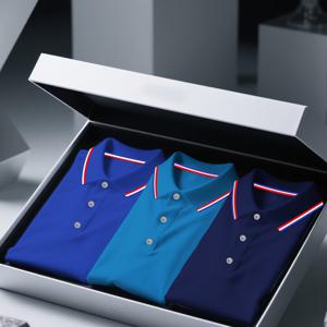 남성용 세트 스타일리시 반팔 폴로 셔츠 3종, 클래식 폴로 칼라 디자인, 간편하고 우아함, 가볍고 편안함, 통기성 및 피부 친화적