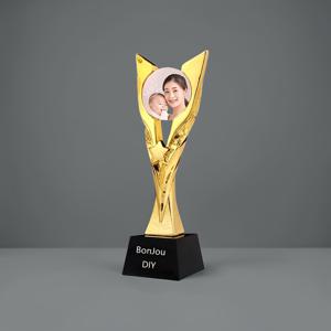TEMU 맞춤 각인 트로피 (사진 인쇄 가능) - 골드, 실버, 브론즈 색상 제공. 파티 축하, 학교 및 스포츠 시상, 감사 선물에 이상적. 완벽한 우승자 상과 기념품