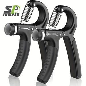 TEMU SPD 점퍼 조절식 핸드 그립 강화기 (5-60kg / 11-132 Lbs) – 팔뚝 및 손가락 운동기, 근육 형성, 그립력 훈련 및 부상 회복용