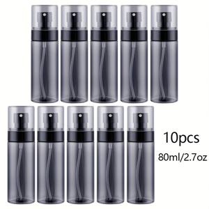 TEMU 10개입 2.705Oz/80Ml 초미세 미스트 스프레이 병, 알코올/에센셜 오일/향수/토너/클리너 다기능 디스펜싱 병, 휴대용 리필 가능 재사용 가능 여행용 병