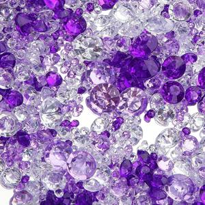 3600개 아크릴 보라색 인조 , 화병 채우기용 투명 구슬, 파티 장식, 생일파티 장식, 웨딩 테이블 센터피스, 촛불 채움, 아버지의 날, 크리스마스