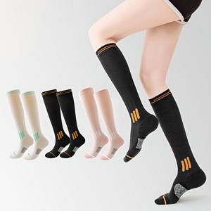 TEMU 3켤레 남녀 동일 스타일 여름 스포츠 피트니스 종아리 압박 양말 전문가용 러닝 운동 압박 양말 스키핑 점핑 러닝 압력 스포츠 양말