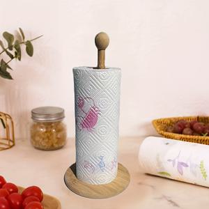 TEMU 주방 종이 타월 홀더, 게으른 수북질이대, 플라스틱 ラップ 홀더, 롤 페이퍼 수납대, 주방 조리대 및 식탁용