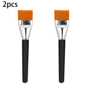 TEMU 2개 페인트 브러쉬 납작 페인트 브러쉬 4Cm 폭 브러쉬 헤드 대형 공예 프라이머 페인트 브러쉬 나무 손잡이 아크릴 오일 바디 마스크 브러쉬, 컬러링 아크릴 수채화 페인팅에 적합, 미술 및 공예 > 페인팅 용품 > 브러쉬 및 펜