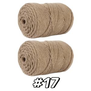 TEMU 240G 2개입, 2mm x 폭 고품질 마크라메 코바늘 뜨개질 실, 손뜨개 모자 가방 쿠션 제작에 적합, 수제 창작 홈 아트 등