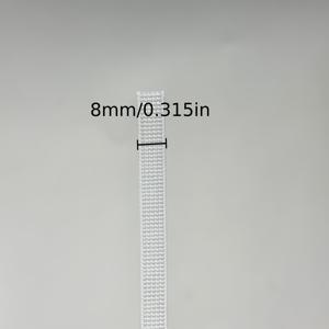 50야드, 0.6cm~1.5cm 폭 풀사이즈 생선뼈 의류 액세서리, 웨딩드레스, 몸에 꼭 맞는 옷, 신부 들러리 서포트 의류 제작용. 생선뼈 모양 투명 플라스틱 고밀도 DIY 포장함 스타일 분리형 정교한 포장, 의류 액세서리 및 속옷 재봉용품에 적합. 화이트 버전.
