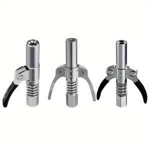 TEMU 3개 세트 10000 PSI 그리스건 커플러 | NPT 1/8 | 퀵 릴리스 그리스 팁 | 오일 펌프 공구 | 자동차 주사기 윤활제 노즐 | 수리용품 | 싱글 핸들/미끄럼 방지 듀얼 핸들/잠금 플라이어 듀얼 핸들 옵션