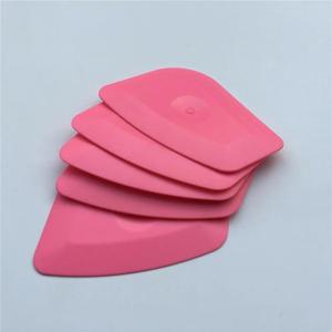TEMU 5개 핑크 미니 스퀴지, 비닐 랩 및 윈도우 틴트용 - 내구성이 뛰어난 PP 소재, 차량, 가정 및 사무실 사용에 적합