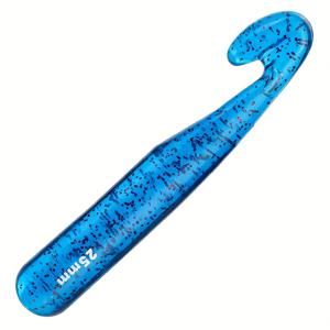 TEMU 25mm 코바늘, 굵은 털실용 대형 코바늘 인체공학적 뜨개질 바늘 초보자 및 털실 코바늘 (블루)
