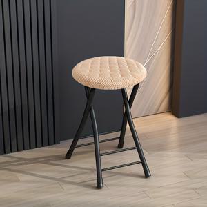 TEMU 원형 스툴 커버, 탄성 스트레치 의자 좌석 보호대, 스툴 직경 9.4-11인치(24-28cm)에 적합, 스툴 두께 1.2인치(3cm) 이내, 부드럽고 냉기 방지, 세탁 가능, 스툴 표면 보호, 실내 및 실외 사용, 홈 데코, 크리스마스 & 선물