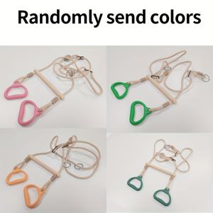 TEMU 몽키폴 레저 링 실내외 안뜰 현수식 텐션 링 피트니스 기구 핸드셰이크 링 플라스틱 폴링 몽키프레임링 그네링 액세서리 야외 연습용 그네폴 현수식 몽키폴 그네링 사이즈 조절 가능 랜덤 색상