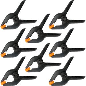 TEMU 6인치 헤비듀티 대형 플라스틱 스프링 클램프 - 소프트 팁 미끄럼 방지, 목공, 공예, 사진, 배경 스탠드, 풍선 아치 가랜드, 배너용 다목적 클램프 - 강력한 클립