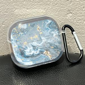 TEMU 삼성 Buds3 이어폰 케이스, Galaxy Buds3 Pro 이어폰 쉘, 삼성 Galaxy Buds3/Buds3 Pro 이어폰 투명 보호 케이스 (키체인 포함), 충격 방지 이어폰 쉘, 프로스트 컬러 패턴