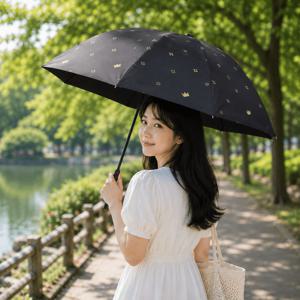 TEMU 휴대용 자동 우산 3단 접이식 양산겸 우산 자외선 차단 발수코팅 튼튼한 우산 출퇴근 여행 필수템