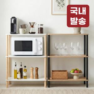 TEMU 레토 전자렌지수납장 렌지대 수납선반 3단 밥솥장 주방가구 LFT-R02