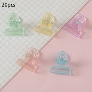 TEMU 10개/20개 투명 바인더 클립 세트, 생동감 넘치는 황소머리 클립 디자인, 신선한 색상, 안정적인 고정력, 사무실 정리, 학교 공예, 저널 장식에 적합, 실용적이고 미적인 디자인, 색상 랜덤 발송
