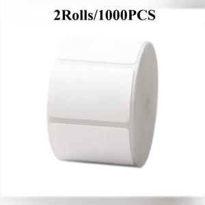 TEMU 2롤/1000개 간편한 찢김 방지 자체 접착 라벨 스티커, 쓰기 가능 분류 무흔적 가정용 라벨, 제거 가능한 라벨, 흰색 직사각형 스티커, 가정, 사무실 및 아이템 마킹 라벨에 적합