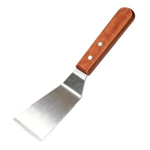 1/2개 스테인리스 스틸 각진 모서리 견목 손잡이 주걱 - 대형 금속 뒤집개, 주철 프라이팬, 베이킹 팬용 | 이상적인 BBQ 및 가정용 주방 도구, 추수감사절, 크리스마스 선물