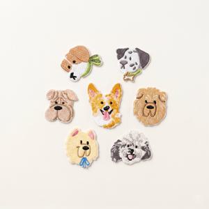 TEMU 귀엽고 힐링되는 자수 다리미 붙이 패치 7개 세트, 뒷면에 접착제 부착, 만화 동물 강아지 패턴 의류 패치, 정교한 강아지 아플리케, 가방, 모자, 재킷용 DIY 수제 장식 패치, 소형 자수 수리 배지 및 액세서리