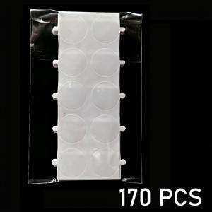 TEMU 170개 양면 왁스 실 스티커 풀탭 라운드 접착 점 - 사무용품에 적합, 왁스 실 스티커, 공예, DIY 봉투 밀봉에 완벽, 다목적 공예용 접착제