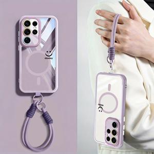 TEMU 휴대폰 케이스 - 삼성 S26 남녀 공용 케이스, S25 마그네틱 투명 낙하 방지 갤럭시 S26Plus 보호 케이스, S24/S23 슈퍼 만화 보호 케이스, S25 신형 S26 쉬운 방열, 신형 풀커버 렌즈