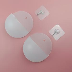 TEMU 4개 세트(매달기 화분 2개 + 접착식 후크 2개) 식물 미포함, 실내용, 사무실/거실/집 장식용, 벽걸이 화분, 휴일 장식, 수경 재배용 수초를 위한 플라스틱 화분
