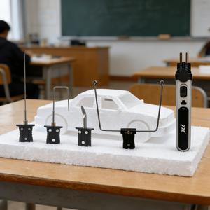 TEMU 폴리스티렌 EPS 폼 모델 아트 조각용 전동 절단기, 충전식 무선 휴대용 전기 가열 커팅펜, 폼 스펀지 커터, 진주폼 KT 보드 절단기