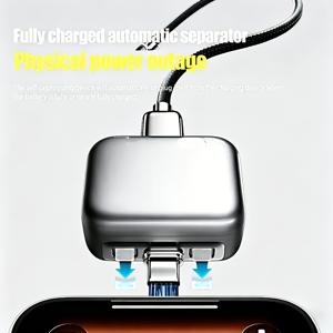 TEMU 140W Type-C 스마트 충전 어댑터 (자동 분리, 완전 충전 자동 전원 차단, 99%-100% 미세 충전 방지, USB-C 장치용 배터리 건강 보호)