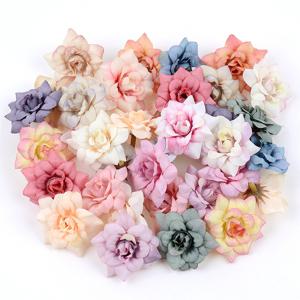TEMU 20개 모조 뾰족한 작은 장미 머리 DIY 수공예 선물 상자 장식 인공 꽃 실크 장미 소품