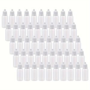 TEMU 10ml 25개/50개/100개 빈 플라스틱 스퀴즈 드롭퍼 병, 드롭퍼 리필 가능 병