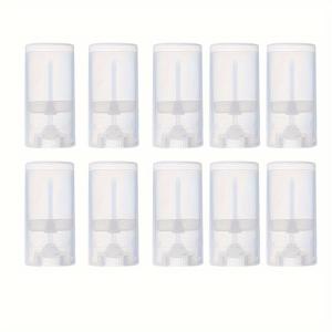 TEMU 10개입 15ml 립밤 튜브 립글로스 립스틱 튜브 플라스틱 빈 향수 탈취제 용기 리필 가능한 병 메이크업 용기