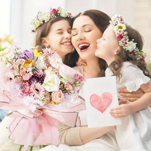 TEMU 장미골드 테두리 플라워 포장지 20장, 양면 꽃다발 포장지, 웨딩, 생일, 플라워샵, DIY 공예, 로맨틱 컬러