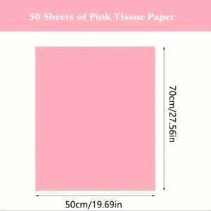 TEMU 라이트 핑크 티슈 페이퍼, 100매 20 X 14인치 또는 50매 20 X 28인치, 베이비 핑크 티슈 페이퍼, 아트, 선물 포장, 휴일, 생일, 파티 장식, 결혼식, 포장지, 꽃다발 용품, 꽃 포장지, 웨딩 랩, 모든 행사 장식용
