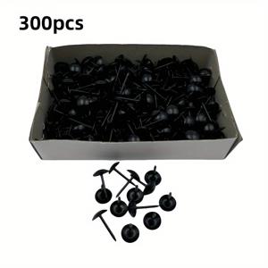 검은색 철제 소파 못 300/1000개입, 부드러운 포장용 빈티지 대형 머리 못, 레트로 장식 핀, 원형 머리 가구 리모델링 부착, 일상적인 사무실 고정에 적합, 가구, 보석 상자에 적용 가능