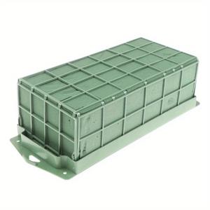 TEMU 1개 습식 및 건식 플라워 블록 플로리스트 그린 폼 브릭 DIY 플라워 아레인지먼트 클레이 블록 플라워 폼 블록 케이지 포함