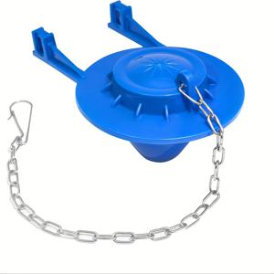 TEMU 변기 플래퍼 교체 키트: 5.08cm 변기 탱크 플래퍼, 스테인리스 스틸 체인 1개, 물 절약, 쉬운 설치, 내구성 강한 고무 | 변기 플런저 | 변기 액세서리