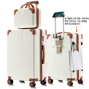TEMU [경량+360도 저소음 바퀴]REGESY 캐리어 2종 세트 대용량 20인치 24인치 28인치[3년AS]