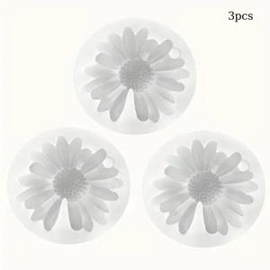 TEMU 3개 데이지 실리콘 양초 몰드 세트 | 3D 레진, 비누, 양초, 석고, 콘크리트 공예 몰드에 적합 - 수제 꽃 향기 선물, 장식, 아로마 장식품 및 홈 액센트