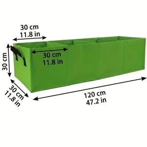 TEMU 28갤런/4칸 7갤런 손잡이 포함 강화 펠트 재배용 가방, 튼튼하고 통기성 좋음, 채소, 감자, 꽃 재배에 적합; 실내외 원예용 고하중 심기 바구니, 재사용 가능, 이상적인 원예 용품
