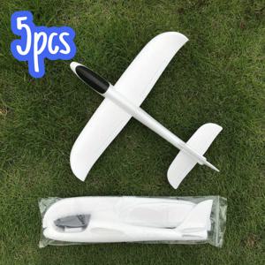 TEMU 순백색 폼 수제 손던지기 비행기 DIY 글라이더 야외용 던지기 장난감 3개/5개 세트, 어린이 파티 답례품 팩용 흰색 비행기 장난감, 어린이 선물, 수제 손던지기 비행기 슈팅 장난감 어린이 파티 답례품 팩, DIY용 흰색, 할로윈 크리스마스용